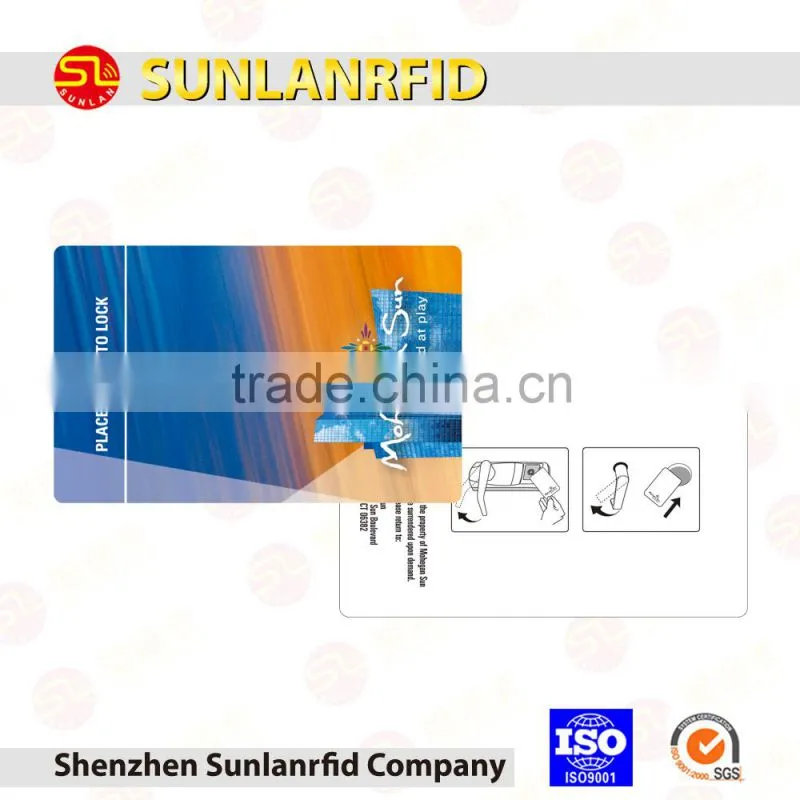 TK4100 chip and plastic hotel magnetic key card for access control