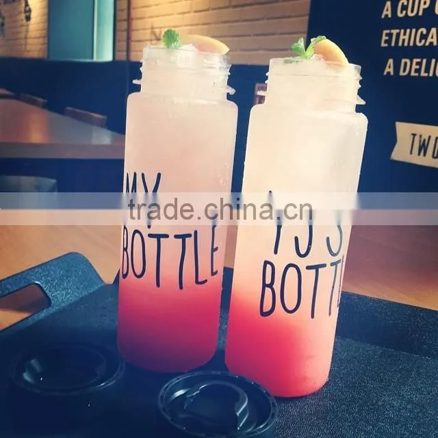 500ml Plastic Sports Drinking Water My Bottles Lemon Juice Readily Cup Drinking Water new popular clear fruits water bottles