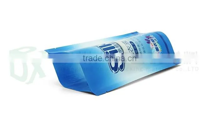 stand up zip lock top bag liquid bag bottom gusset plastic package bag