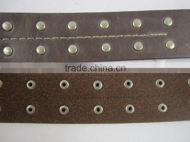 mens rivet metalstud belt for men