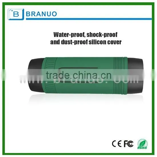 mini multifunctional bluetooth speaker with power bank, LED light , TF card ,F/M radio