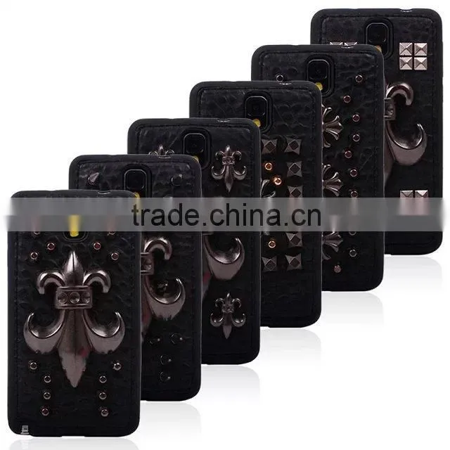 punk rivet skull tpu case for Iphone skull cover
