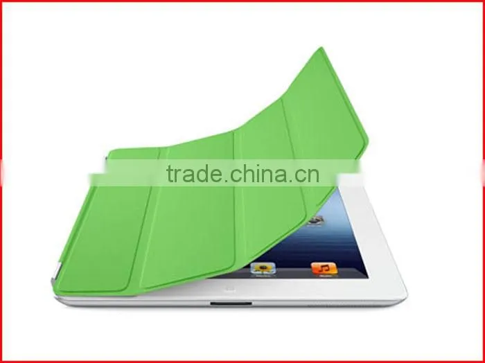 2015 fashion Waterproof belk leather smart cover cases for ipad 2 3 4 with high qulity PU lleather cover for ipad