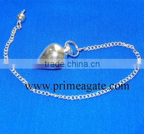 Silver Tear Drop Metal Pendulum For Sale | Buy Dowsing Crystals From Prime Agate Exports INDIA