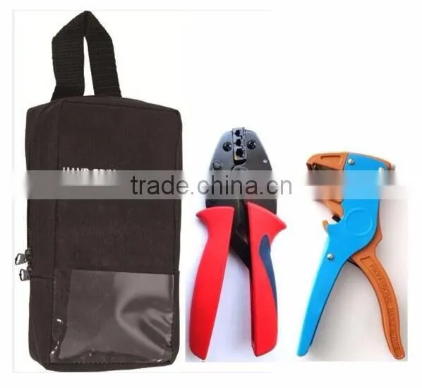 LSD good quilty hot sale L054YJ-7DU tool bag with hand crimping tools and multi function cable strippers combination tools set
