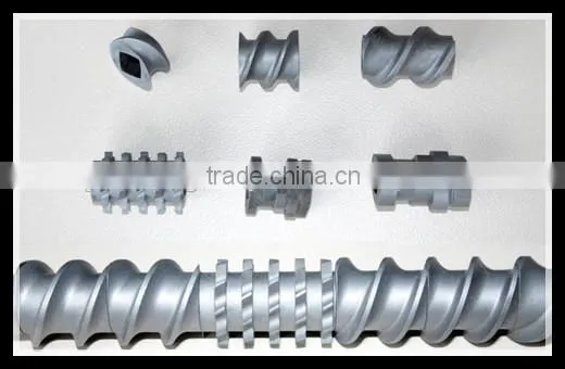 Parallel twin screw element/segment for extruder