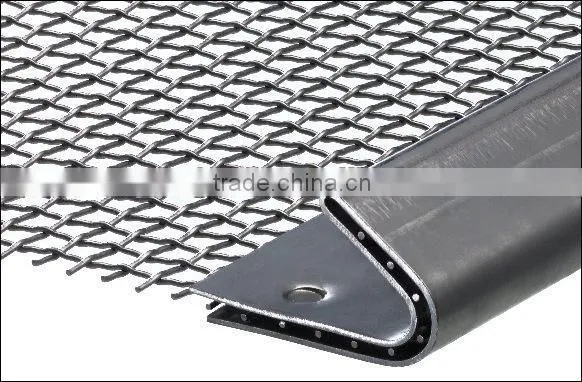 Heavy duty crimped wire mesh