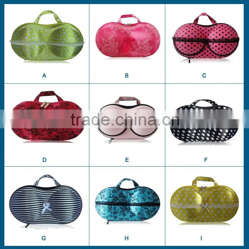 cheap wholesale travel bra and underwear storage box case bra and panty bag