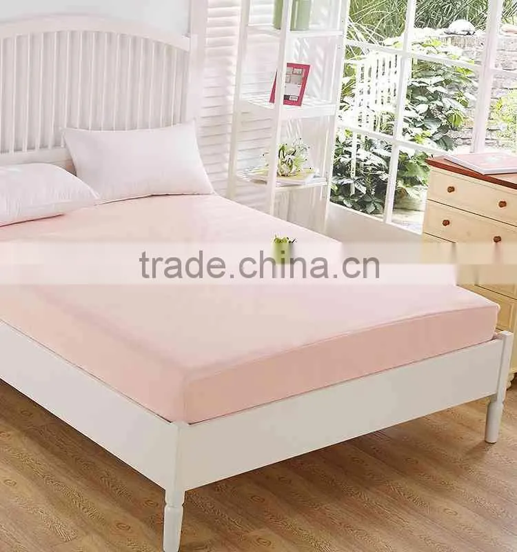 100% Cotton Queen Size Elastic Waterproof Bed Terry Fitted Sheet