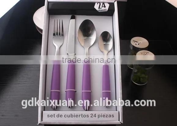 PS Plastic Handle Stainless Steel Cutlery
