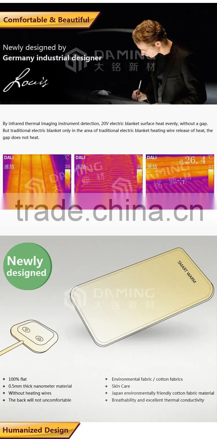 Hot selling electric blanket heating element with CE certificate