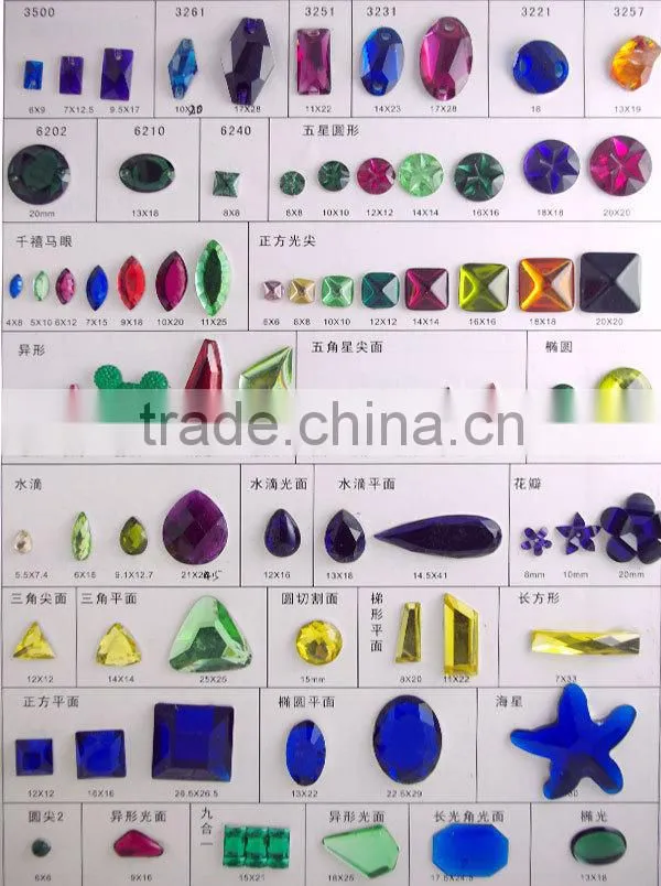 Fashion pointback Rhinestones Gems