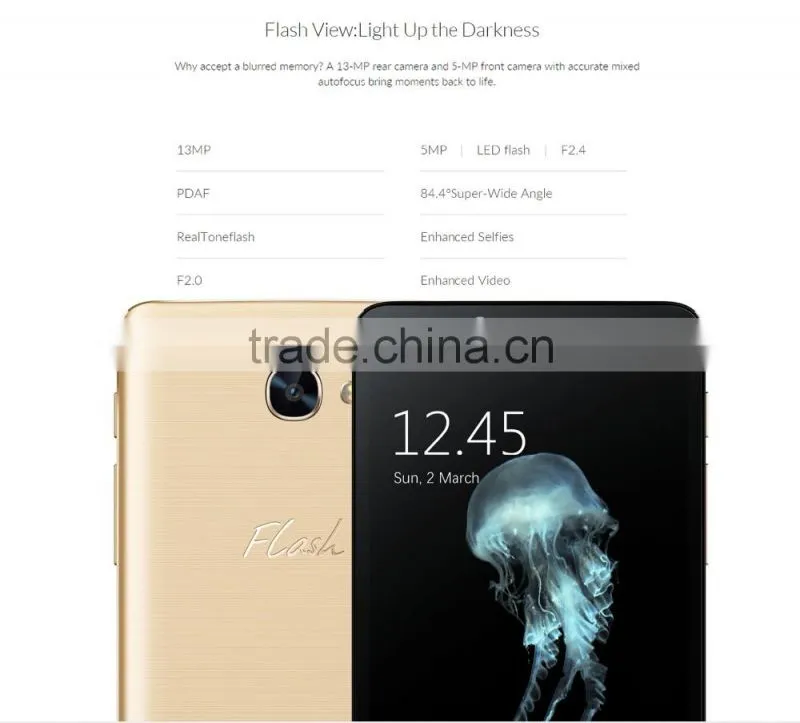 TCL Flash Plus 2 5.5 inch Android 6.0 3GB RAM 32GB ROM MTK6755 Octa Core FHD Screen 13.0MP Back Camera Fingerprint Sensor NFC