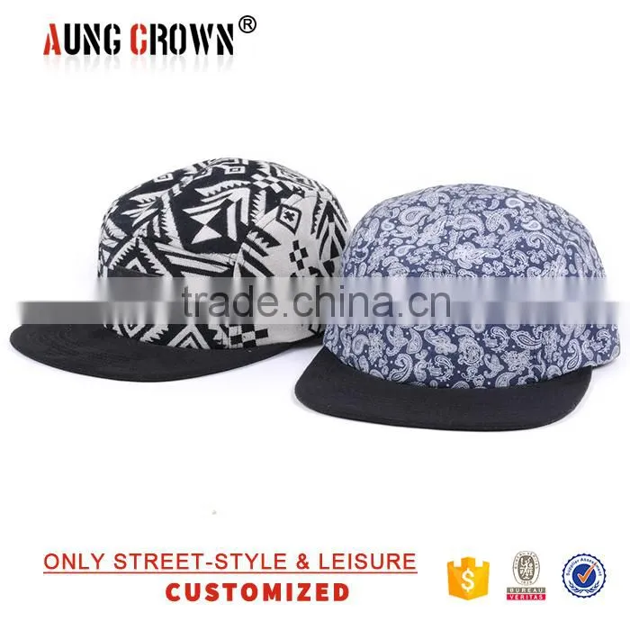 custom cotton snapback blank hat
