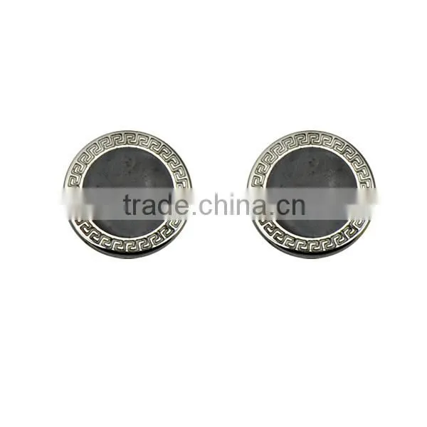Fashion Unisex Stainless Steel SIlver Jewelry Cheap Antique Stud Earrings