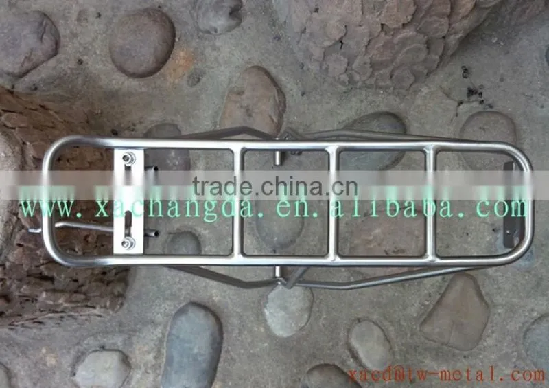 XACD titanium bicycle rear rack with handing brush capacity 25kg Ti bicycle rear rack
