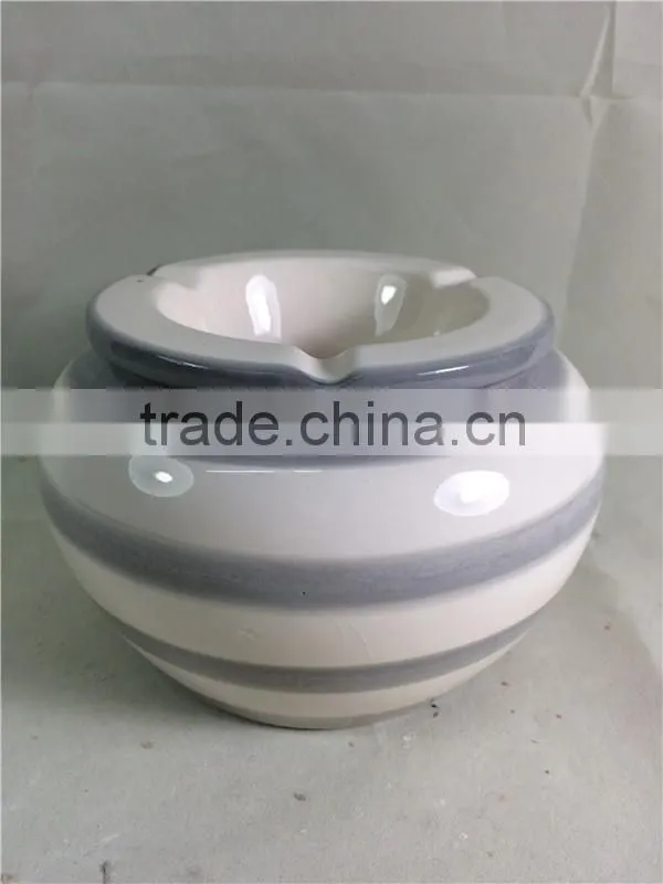 Wholesale Custom Round portable Cohiba ceramic Cigar Ashtray