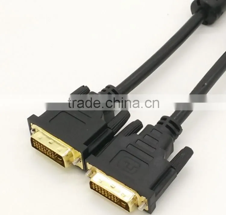 high resolution DVI cable male to male 24+1 for television/TV for best price