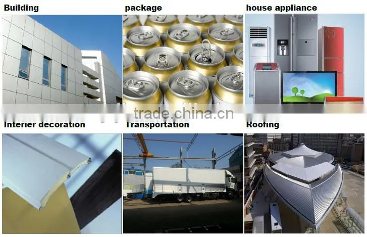 High quality 5052 5005 5754 alloy mill finish aluminum plain coil / polish aluminum coil