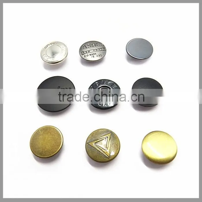 High Quality Custom Logo Press Metal Snap Button For Handbag