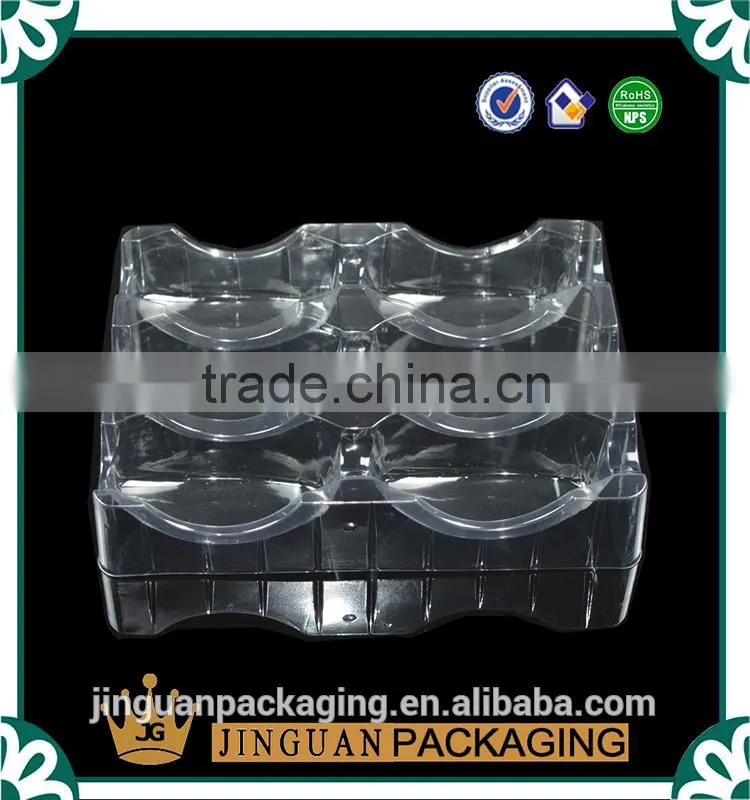 custom vacuum formed plastic packing tray , clear plastic blister tray