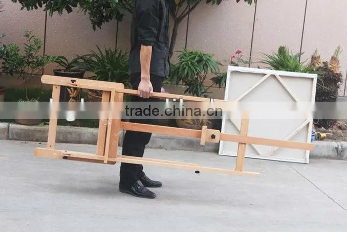 in stock 55x55x171(237)cm small beech wood studio easel