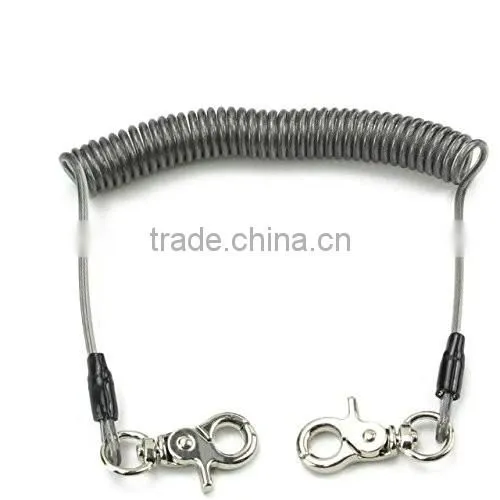 Stainless Wire Core Fishing Strech Lanyard Cord Secure Tool