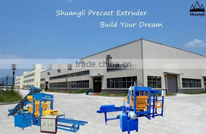QT40-1 Concrete curbstone making machine concrete color interlocking blocks making machine colour interlock bricks maker