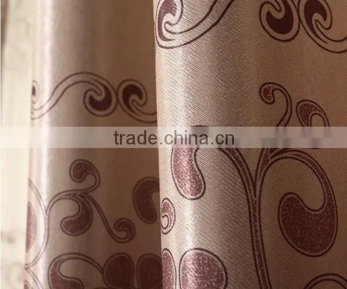 2015 hot sale printed designed No. 25 window curtains, made- up black out fabric in home or hotel