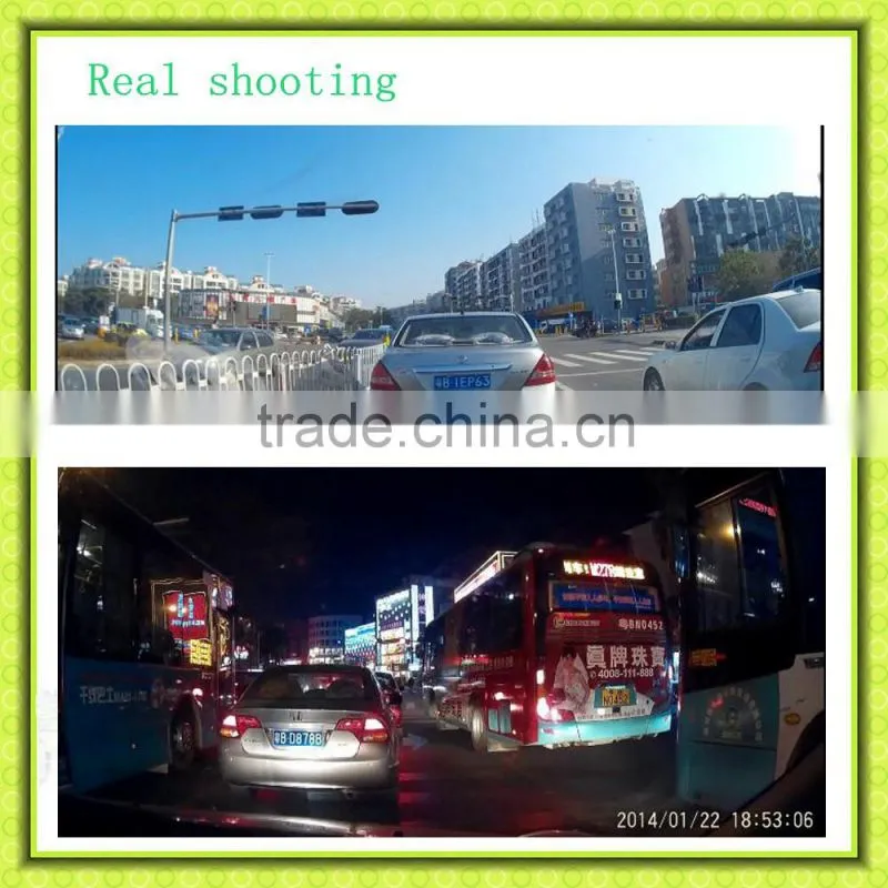 A38 1080p HD Car 170 degree wide angle Dvr 6 glass len good night vision car camera pad Dashcam Recorder