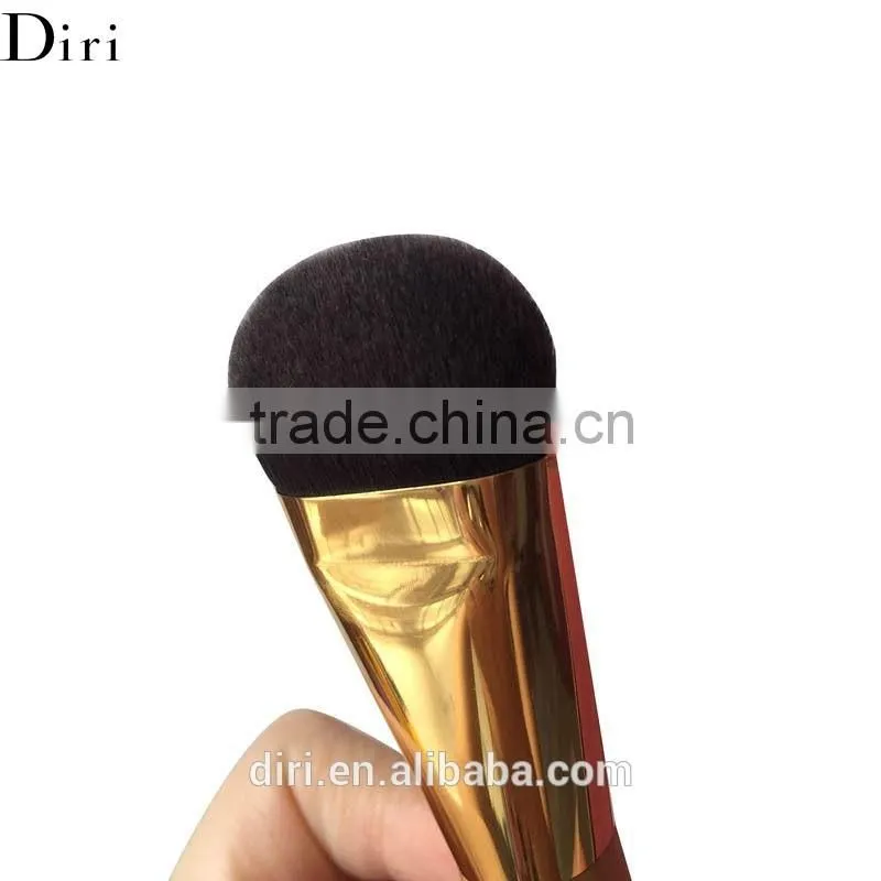 Eco personalized angled wooden foundation brush