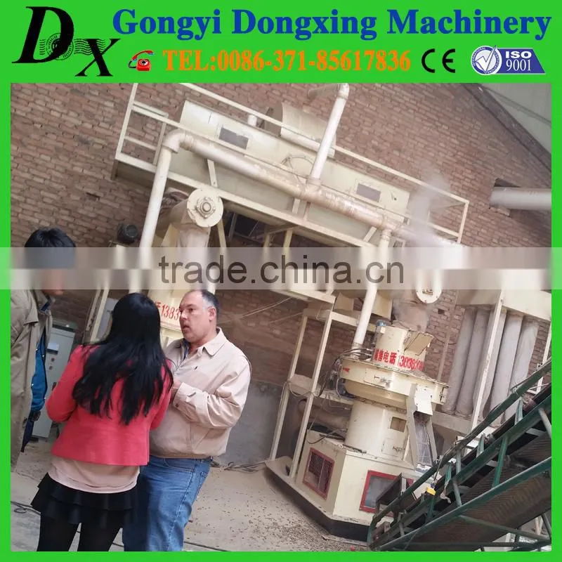 vertical high capacity rice husk ring die pellet machine with easy operation