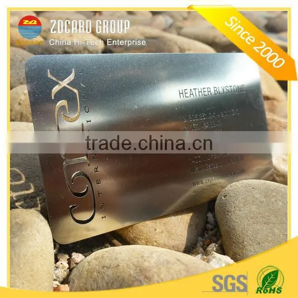 OEM high quality business card metal