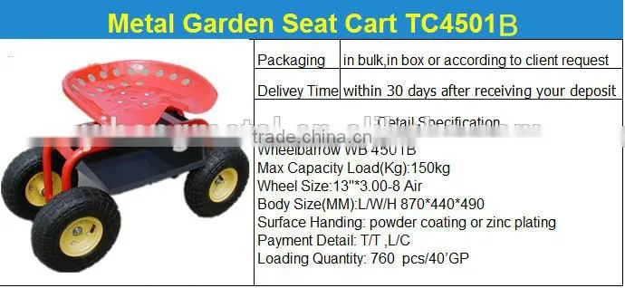 Garden kids metal wagons TC4501B