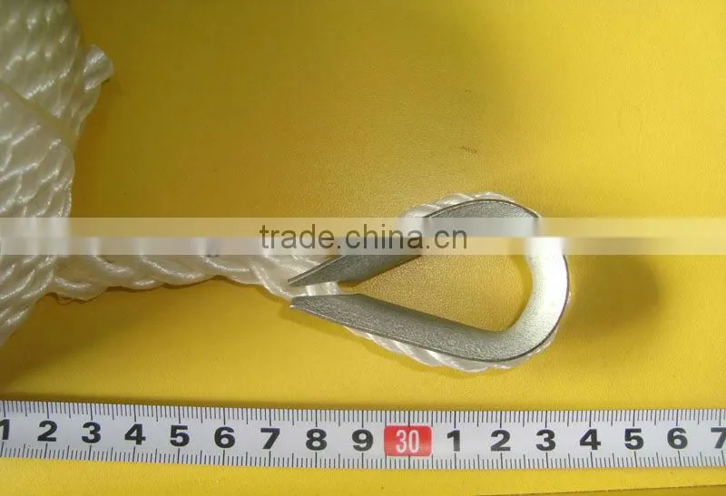 Good strength lifting rope with a loop