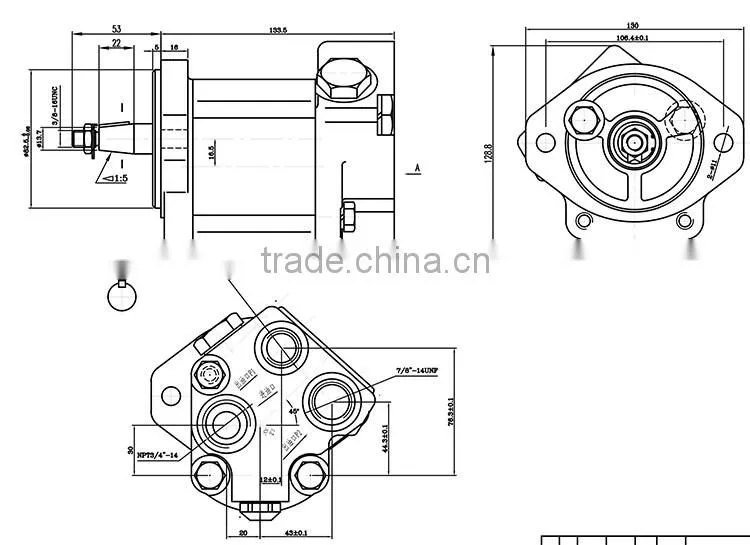 JDW X410N hydraulic gear pump for john deere tractor and agriculture machinery