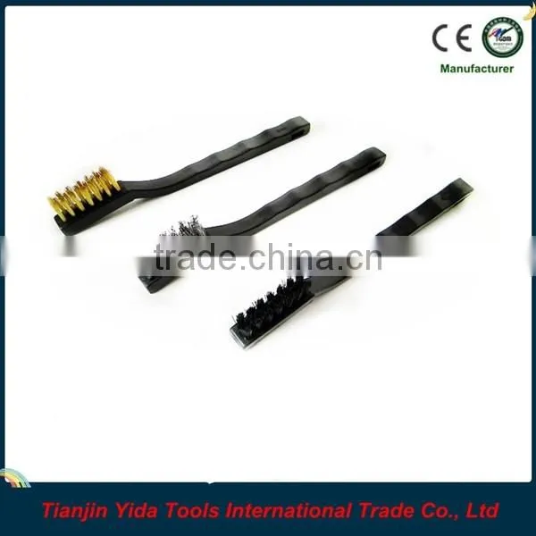 3PCS Plastic Handle Steel Wire Brush