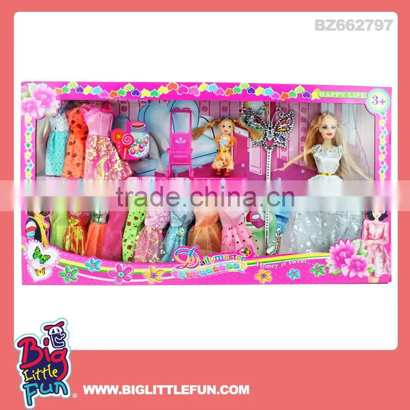 11.5 inch solid loli dolls toy princess dress up games for girls