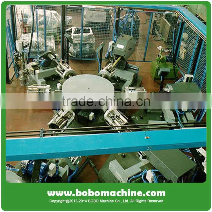 Rotary table cookware polish machine