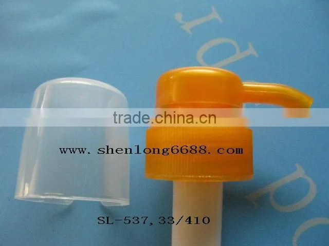 plastic lotion soap pump with dust-proof cap