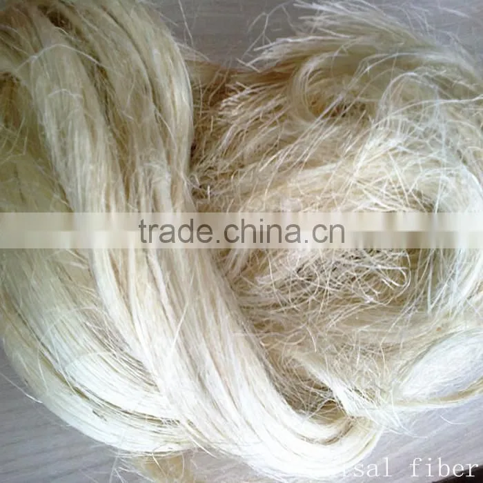 Gypsum material 100% rubber fibre natural raw bleached textile uv ug grade sisal fiber price