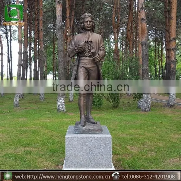 Outdoor Life Size Bronze Newton Sculpture