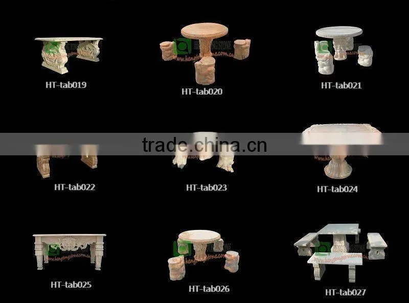Stone Carving Marble Table with Children Design