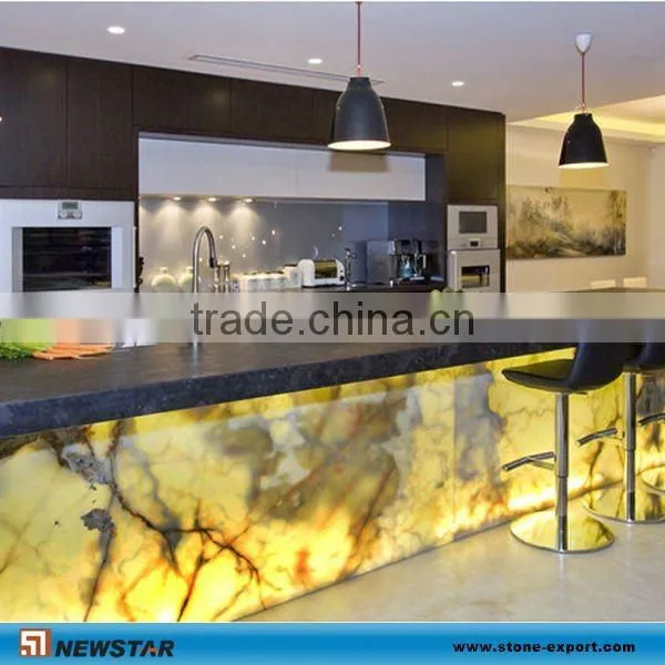 Newstar transparent backlit onyx glass