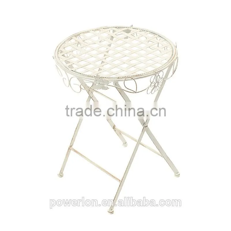 POWERLON Durable metal children table and chair patio set for outdoor furniture