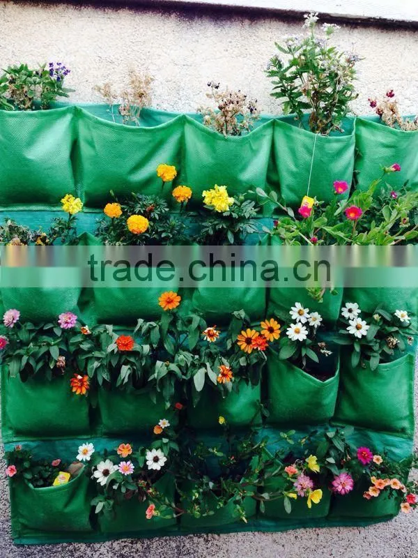 Garden Wall Planter,Vertical Hanging Pockets,Hanging Plant Bags,20 pockets