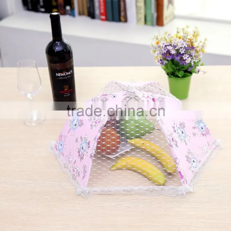 white food cover tent, 16 Inch, Reusable and Collapsible, Keep Out Flies, Bugs, Mosquitos
