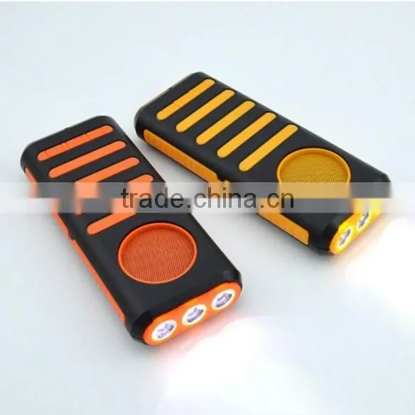 Best selling portable wireless bluetooth music speaker with power bank with LED touch