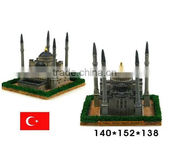 3D miniature building model antique handmade Sultan Ahmad Mosque