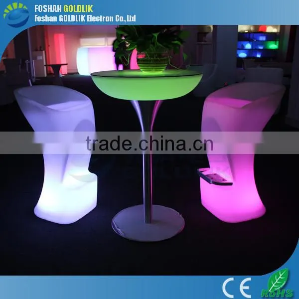 2014 Modern led coffee table/plastic furniture GKL-104SK